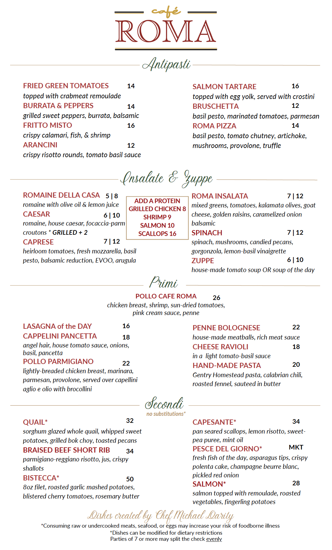 Cafe-Roma-Dinner-Menu